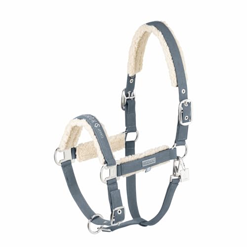 Licol Eskadron Classic Sports Denim en polaire avec double épingle pour cheval