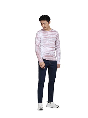 Image of Jack & Jones Men Cotton Printed Slim Fit Crew Neck T-Shirt