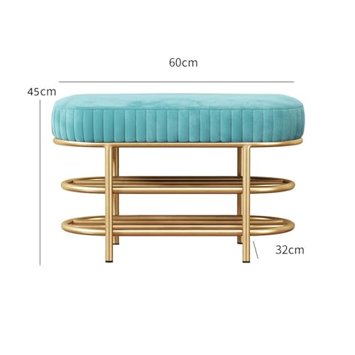 Banc pour l'entrée et la chambre : range-chaussures moderne bleu