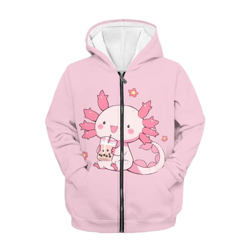 Belidome Kids Hoodie Zip Up for Boys Girls Atheltic Sweatshirt Jacket Size S-XL Soft Lightweight with Hooded and Pocket