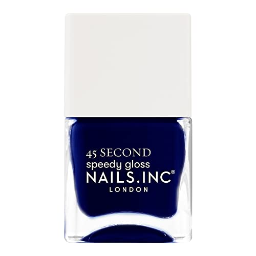 Nails.INC 45 Second Speedy Gloss Nail Polish, Quick Drying and Long Lasting Nail Color, Formulated to Strengthen Nails and Extend Wear Time, Cruelty Free, Vegan, Time For Trafalgar Square