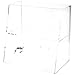 Plymor Acrylic Slant-Front Locking Display Case with 1 Flat Shelf, 16