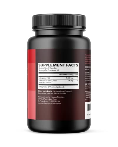 Havasu Nutrition L Arginine Pine Bark Extract Capsules thumb #2