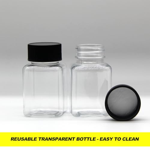TakFree 100ml Plastikflaschen zum Befüllen 12 Stk Kleine Leere Saftflaschen Flaschen zum Befüllen Wiederverwendbarer Saftflaschen Kunststoff