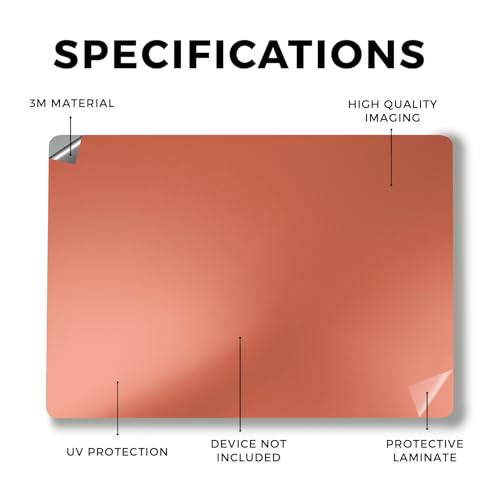 Image of Laptop Skin Compatible with Alienware M18 R2 (2024) - Solid Salmon - Premium 3M Vinyl Protective Wrap Decal Cover - Easy to Apply | Crafted in The USA by MightySkins