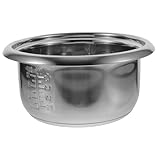 Matériau inoxydable robuste : Conçu en acier inoxydable 304, ce rice cooker replacement pot assure une bonne répartition chaleur et une durabilité accrue, pour une cuisson homogène riz, des soupes même des gâteaux