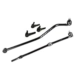 PartsW - 5 Piece Steering Kit Inner Outer Tie Rod Drag Link Track Bar Driver and Passenger Side Fits Jeep TJ 1997-2006 All Models Jeep Wrangler 1997-2006 All Models