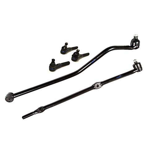 PartsW - 5 Piece Steering Kit Inner Outer Tie Rod Drag Link Track Bar Driver and Passenger Side Fits Jeep TJ 1997-2006 All Models Jeep Wrangler 1997-2006 All Models