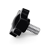 Xadnitu 10 Pieces 1/4''-20 Thread Knob Plastic Star Shaped Nut Clamping Male Handle Tightening Screw Knobs for Replacing Umbrella Base