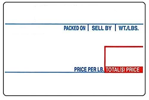 Cas Lst-8010 Printing Scale Label, 58 X 40 Mm, Upc 12 Rolls Per Case #TOP3