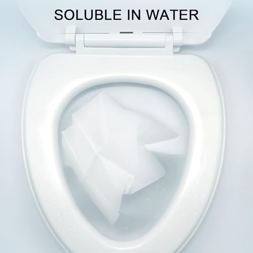 40 Stück Toilettenauflage,Einweg Toilettensitzbezug,Einweg Toilettenauflage,Toilet Seat Cover,WC Papiersitze,Toilettensitz Papierauflage Spülbarer,für Reisen,Geschäftsreise(425 * 360mm)
