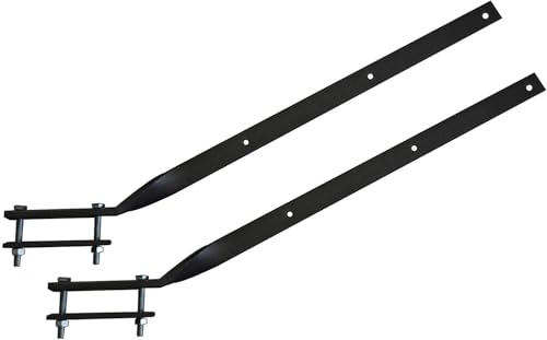 Coppia Bracci per stendibiancheria da balcone ringhiera barre asciugatrici CM.60 Made in Italy ART.775