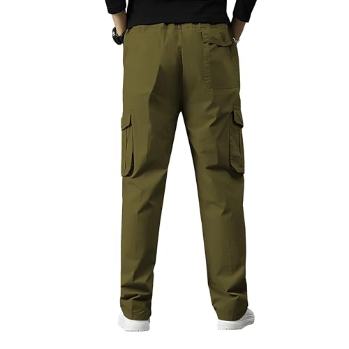 Image of Reoutlook Men's Cargo Pants - Comfortable, Durable, Multi-Pocket Tactical Work Pants for Outdoor, Hiking, & Everyday Wear