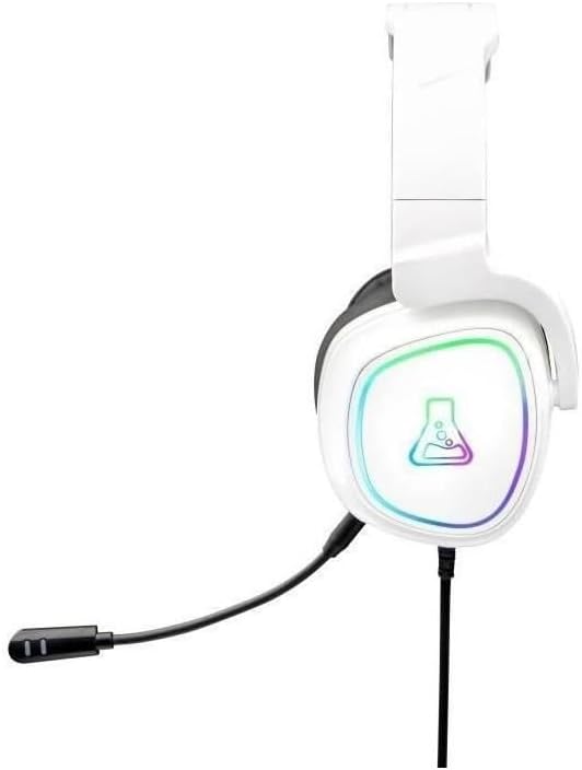 The G-Lab Korp Radium Auriculares Gaming, Auriculares Gamer con Micrófono Desmontable, Auriculares Gaming con Luz LED, Auriculares para Juegos Stereo Bass 3.5mm,Compatible con PS4/PS5/Xbox/Switch/PC 4