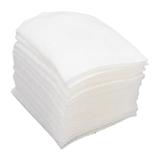 FILFEEL 100 Almohadillas Desmaquillantes de Algodón Reutilizables con Bolsillo para los Dedos, Pelusa Suave, Doble Cara para Limpieza Facial (100 piezas)