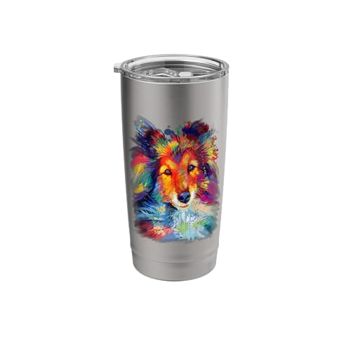 Sheltie Shetland Sheepdog for a Sheltie Mom Stainless Steel Insulated Tumbler