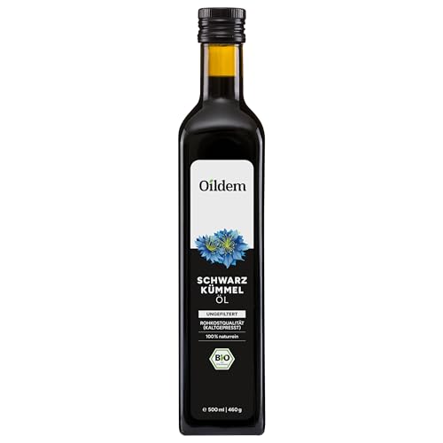 Oildem Bio Schwarzkümmelöl 500ml (ungefiltert)