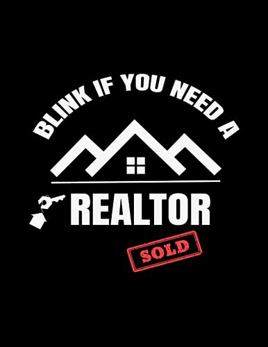 blink if you need a realtor: 2024-2025 monthly planner, large size Gifts For Women Men Real Estate Agent Salesman, Gift Idea for a Real Estate Agent, Realtor, Woman
