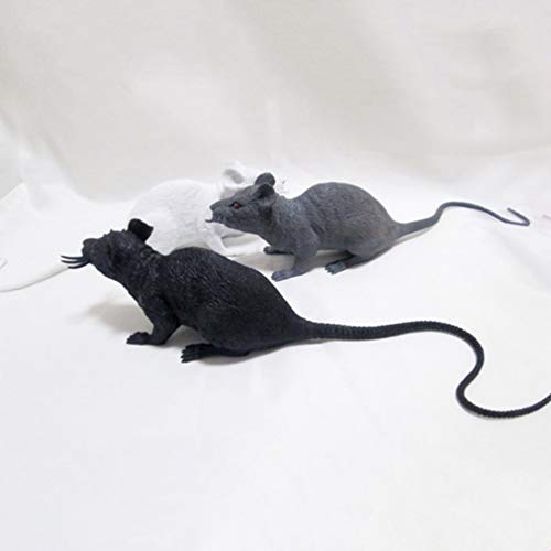 Toyvian Rato falso realista rato rato truque assustador brinquedo de rato, estatueta de rato, estátu