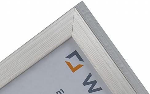 Wall Space A5 Photo Frame | Modern Silver A5 Frame | 210 x 148 mm | Silver Wooden Frame with Real Glass