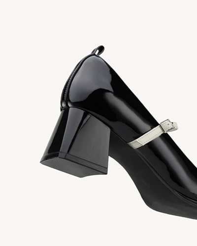 Mary Jane Shoes Low Heel Women's Pumps Shoes Square Cap Toe Adjustable Strap Pump Shoes Heels Classic Daily Office Dressy Shoes4