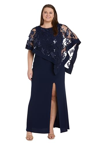 Image of R&M Richards Women's Luna Shine Lace Gown