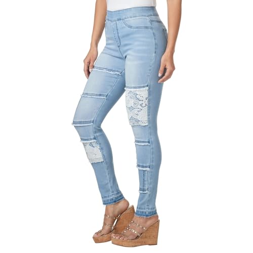 Masseys Lace Denim Jean2