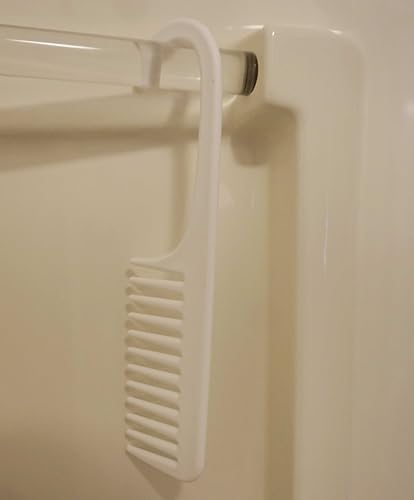 Peines de Ducha Grandes de Dientes Anchos 2-Pack Blanco miniatura 4