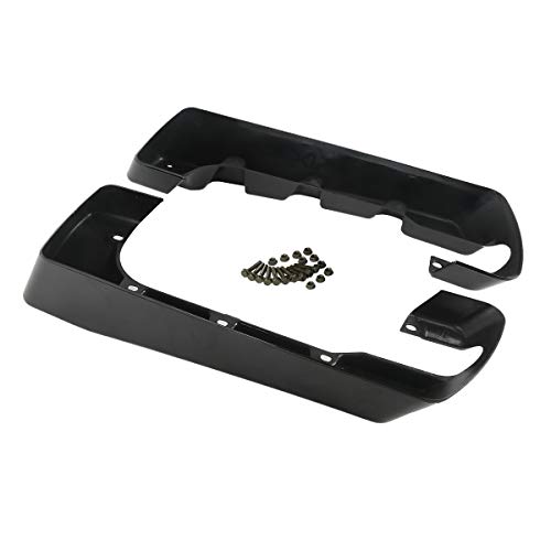 Xfmt 4"Hard Stretched Saddlebags Extension Dual Exhaust Fit For Harley Street Glide Road King Electra-Glide Ultra-Classic 2014-2020 #TOP7