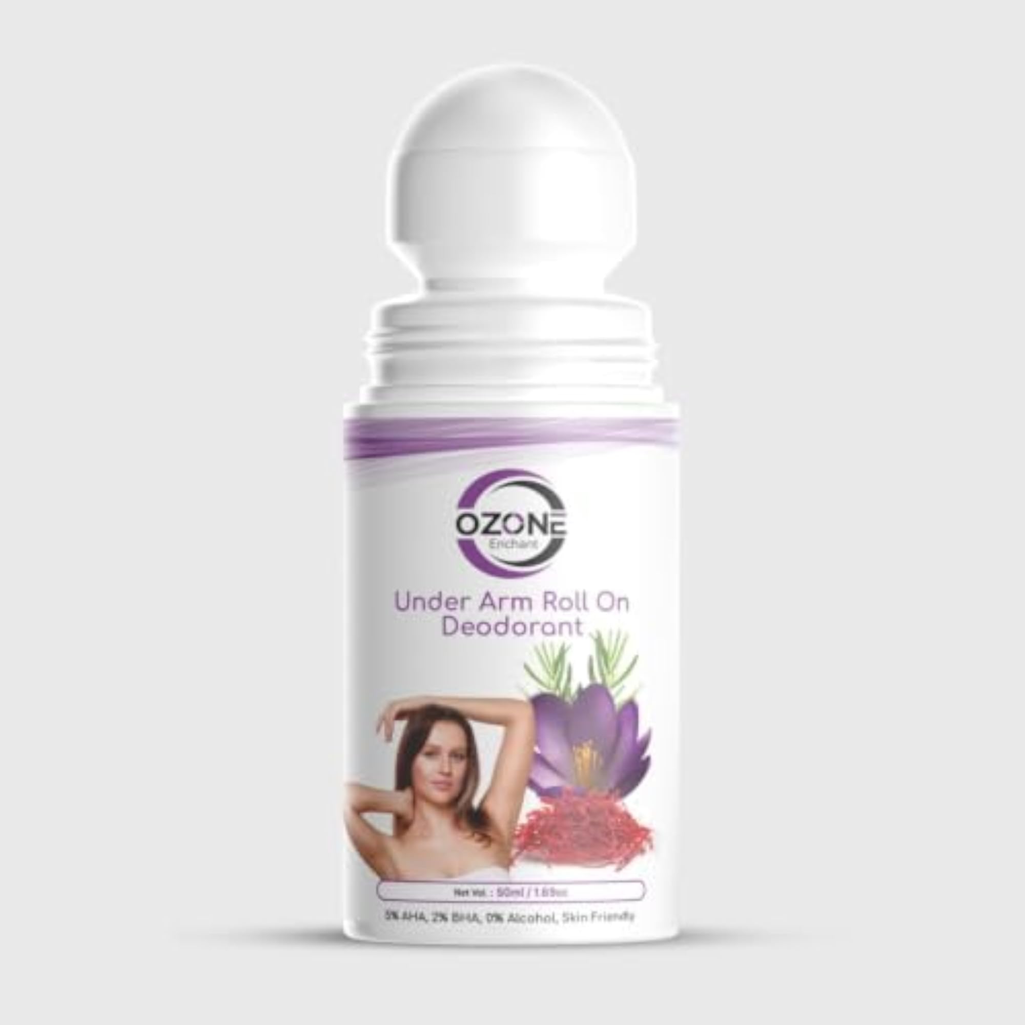 Underarm Roll-On Deodorant for Men & Women, Alcohol-Free Formula