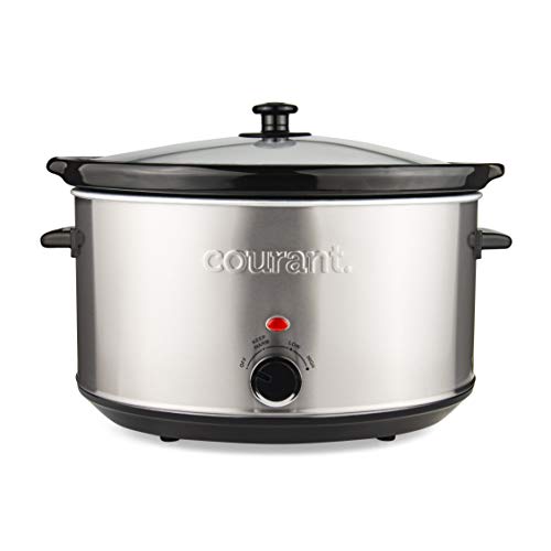 Courant Oval Slow Cooker Crock, with Easy Options 8.5 Quart