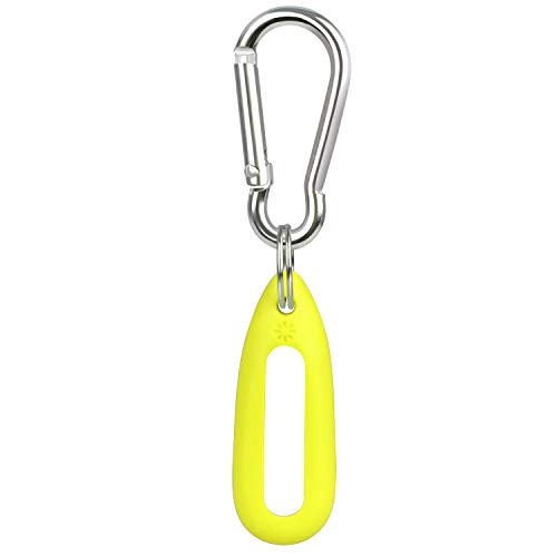 EEweca MiPhee Silicone Case for Go-Tcha with Keychain Carabiner, Yellow