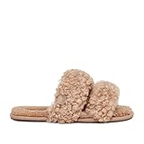 UGG Maxi Curly Scuffetta, Pantuflas Mujer, Sand, 39 EU