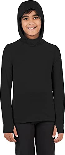 Terramar Kids' Ventilator Light Weight Sweatshirt Long Sleeve Hoodie with UPF Protection