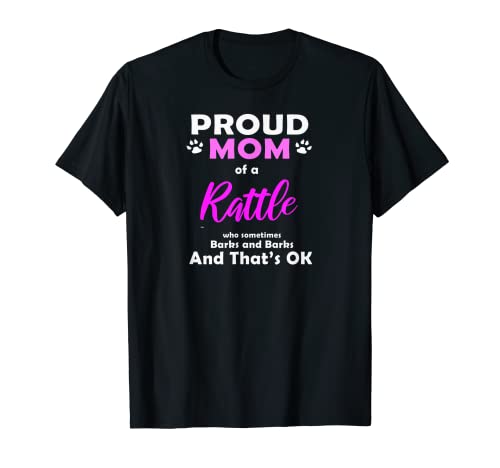 Image of Rattle Mom Dog Love Poodle + Rat Terrier = T-Shirt
