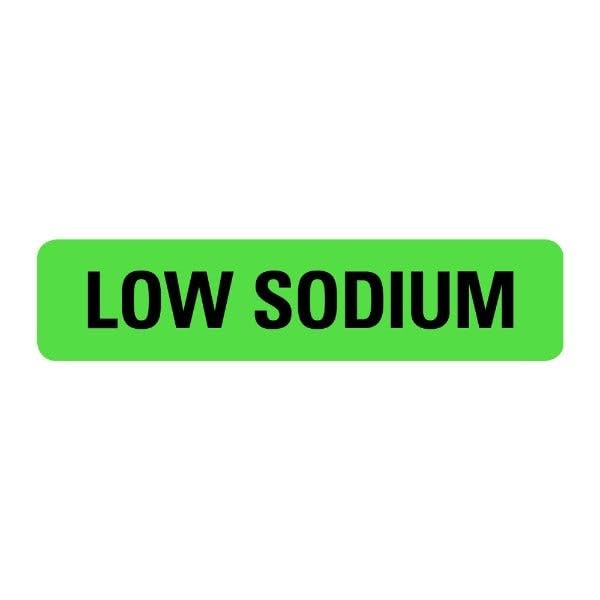 LabelValue.com Low Sodium Food Service Medical Labels LV-MFSL38