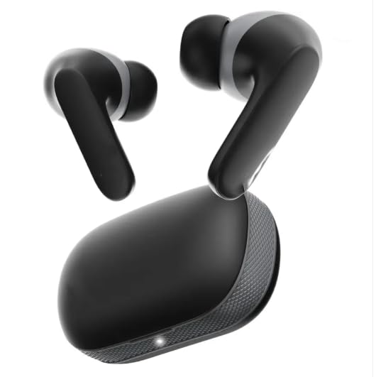 GOBOULT_Y1 with Zen ENC Mic, 50H Battery, Fast Charging, Pro+ Calling Bluetooth (Black, True Wireless) (Renewed)