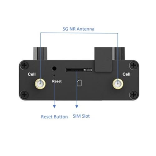 D-Link 5G/4G Rugged Compact Modem/Gateway, Industrial Build, Dual-Sim, 5G SA/NSA, 2.5 Gigabit Ethernet LAN Port, M2M, VPN, NDAA/TAA, Carrier Certified with Verizon, AT&T, T-Mobile (DWM-311-G) - Thumbnail 6