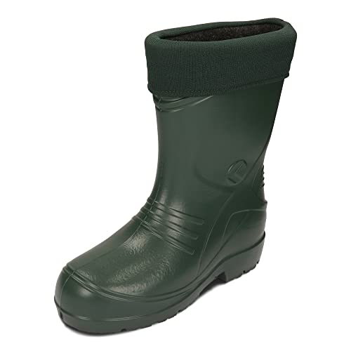 BeComfy Męskie Kalosze EVA Robocze Ogrodowe z Wyjmowaną Podszewką 40-49 EU (Zielony, eu_footwear_size_system, adult, numeric, medium, numeric_40)