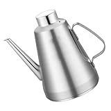 Toyvian Edelstahl Ölflasche mit Ausgießer und Sieb Multifunktionaler Vorratsbehälter für Öl...