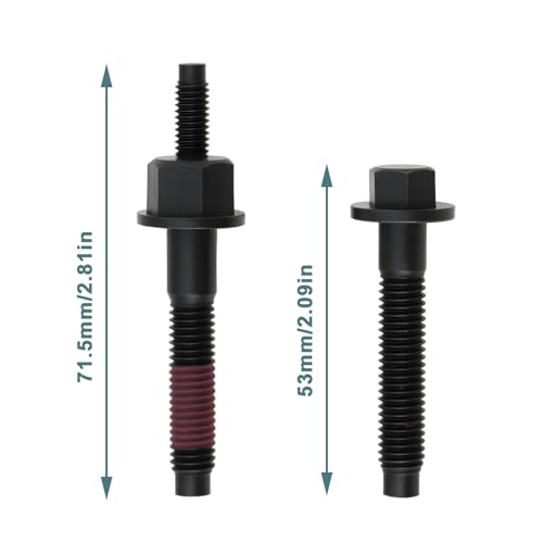 OTOTEC 13-teiliges Auto-Auspuffrohr-Schraubenset 03309 06509863AA 6505316AA 6507746AA Kompatibel mit Chrysler Kompatibel mit Jeep