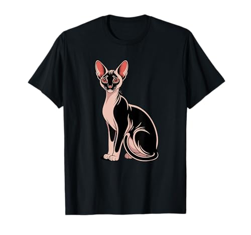 Sphynx Katzenliebhaber katzenes süßes Haustierdesign T-Shirt