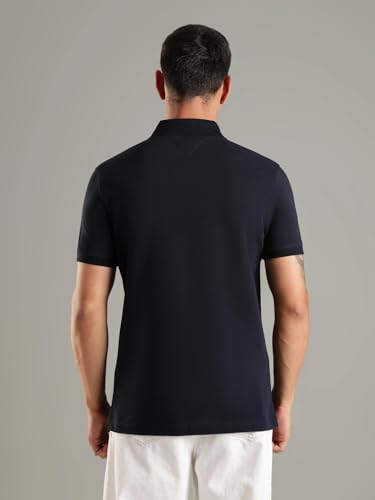 Image of Solid Regular fit Cotton Polo t-Shirt