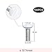 Wall Plate Screws, 100 pcs White Outlet Screws 3/8