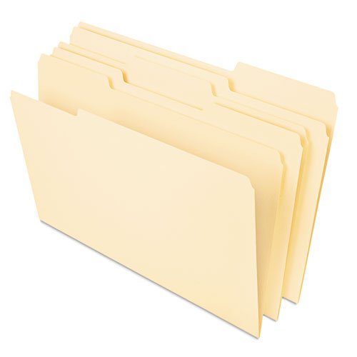Heavyweight File Folders, 1/3 Cut One-Ply Top Tab, Letter, Manila, 50/Pack #TOP16