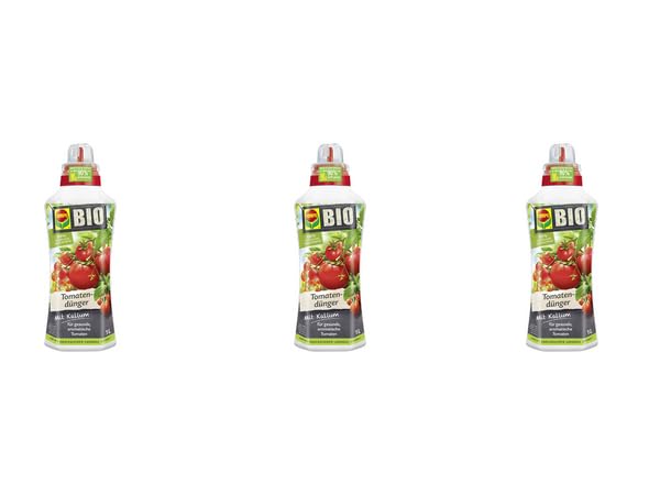 Compo Bio Tomatendünger 3 l Für alle Tomatenarten im Kübel und Freibeet Nährstoff-Formel für den ökologischen Landbau geeignet