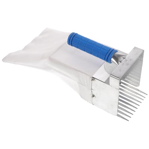 Milisten Recolector Portátil De Arándanos con Mango Ergonómico Rastrillo con Dientes para Jardín Herramienta para Recoger Sin Dañar La Planta para Zarzamoras y Frambuesas