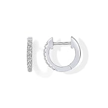 PAVOI 14K Gold Plated Cubic Zirconia Cuff Earrings Huggie Stud