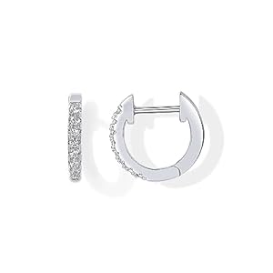 PAVOI 14K Gold Plated Cubic Zirconia Cuff Earrings Huggie Stud
