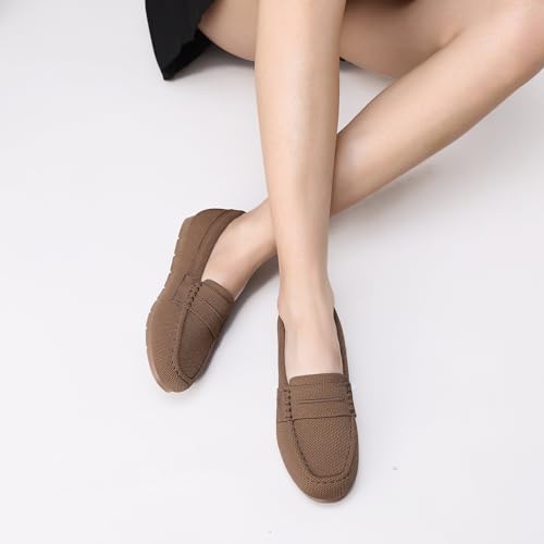 Image of Vespiero Loafers for Women Comfortable Slip on Work Flats Shoes Womens Dressy Casual Walking Shoes